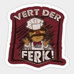 vert der ferk Sticker